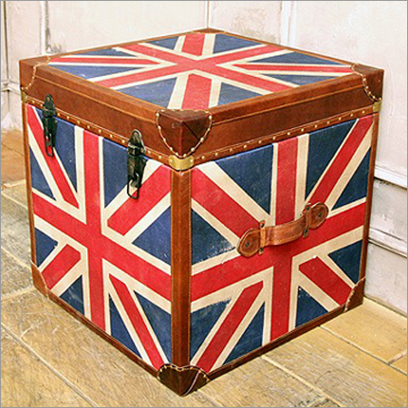 Leather Unionjack Storage Box