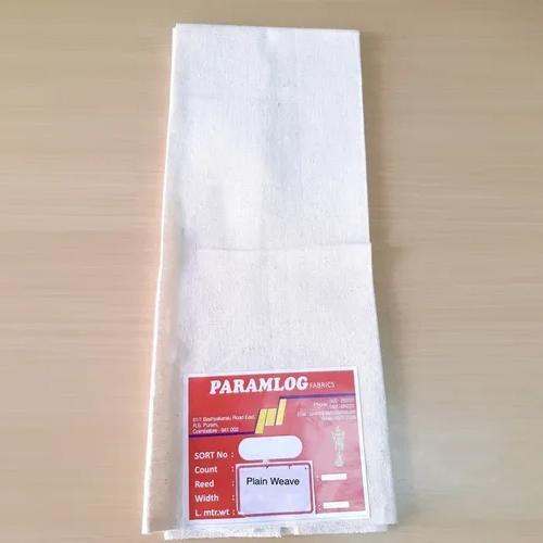 100% Cotton bleached drill fabric 20s x 20s, 63 inch, 335 gm/meter