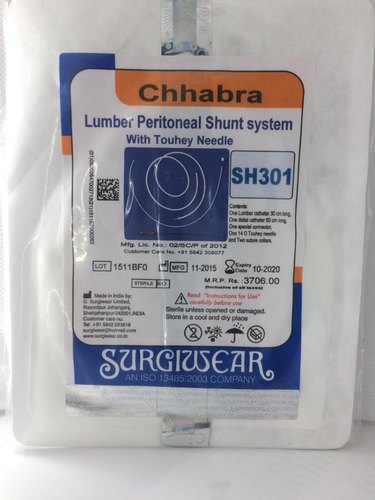 Surgiwere Chabra Shunt - Silicone, Variable Gauge and Length | Effective Drainage, Easy Insertion, Minimally Invasive, Sterile Peel-Open Packaging