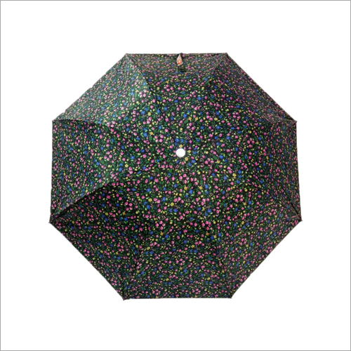 Fancy Umbrella - Nylon & Polyester, Foldable Design | Multicolor, Iron Handle, Ideal for Rainy Seasons