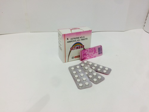 Ceterizine 5 mg, Ambroxol 60 mg TAB. By RHOMBUS PHARMA PVT. LTD.