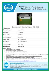 Semi Automatic Strapping Machine NM20