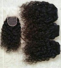 Raw Indian Curly best human hair Extensions