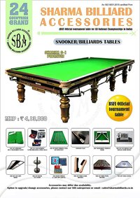 Sharma S-1 Premium Billiard Table (BSFI APPROVED)