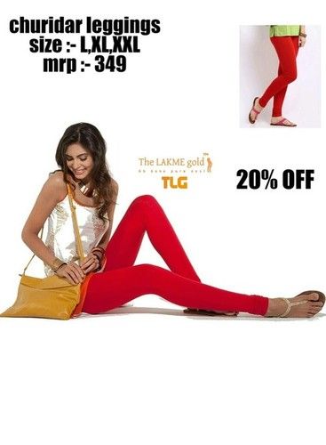 Buy LUX LYRA Women's Churidar Leggings (Gold) at