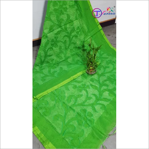 Cotton Silk Sarees - 6.3 Mtr Handloom Cotton Silk Embroidery | 15 Colors Available, Woven Pattern, Ethnic Style, Handwoven Thread Work