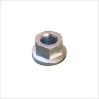 Flange Wheel Nut - Steel, 15mm Length, 24mm Width, Standard 16x1.5x24x15, Hexagonal Head | Corrosion Resistant, Zinc Plated, Compatible With Tractors