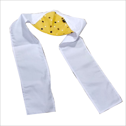 Printed Thatha Mask - 100% Pure Cotton Lightweight Skin-Friendly Breathable White-Yellow Color Male Usage for Safety Purpose