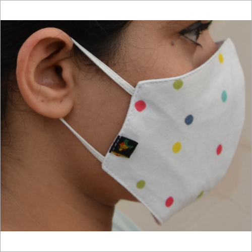 Cotton Mask - Cotton, Reusable Design, Unisex, White-Yellow Color, Stylish Printed Patterns | Filters Impurities and Microorganisms