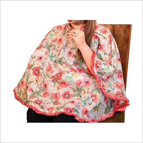 Feeding Nursing Cover - Cotton Fabric Printed Design Soft Pink Color for Stylish and Private Nursing Experience