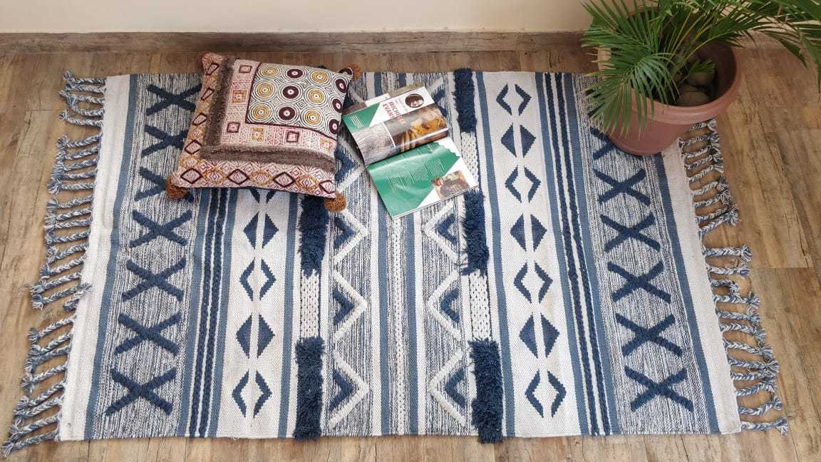 Handmade Cotton Pile Rug