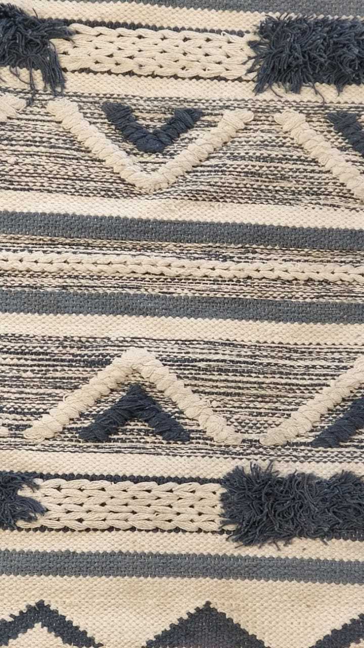 Handmade Cotton Pile Rug