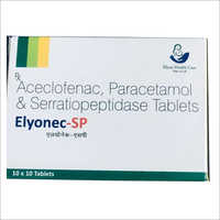 Aceclofenac Paracetamol and Serratiopeptidase Tablets