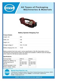 Battery Operator Strapping Tool