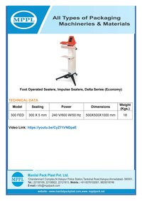 Foot Operated Sealers Delta Series (Economy)