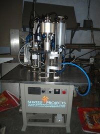 semi-automatic aerosol filling machine