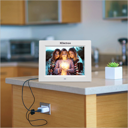 XElectron 8 Inch White IPS Display Digital Photo Frame