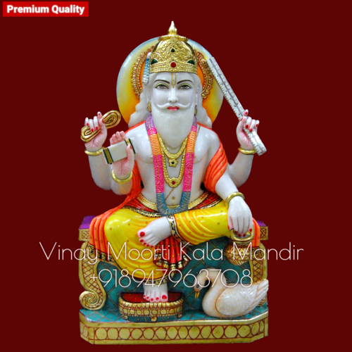 Vishwakarma Marble Statue