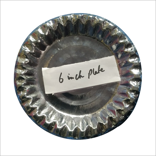 Silver 6 Inch Round Paper Plate