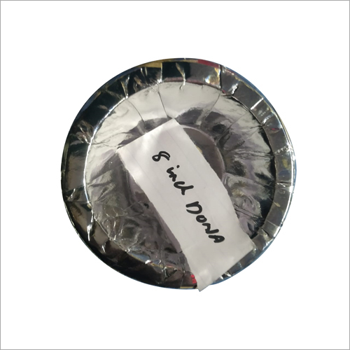 Silver 8 Inch Round Paper Dona