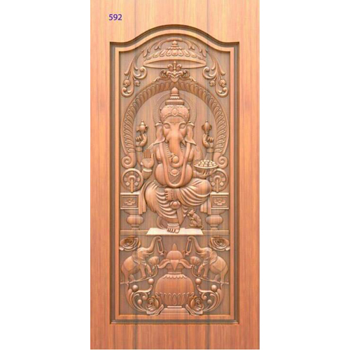 God Carved Laminated Door