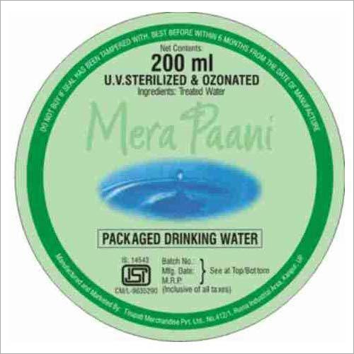 Easy Peal Off Sealing Film for Packaged Drinking Water By WONDER PACKAGINGS