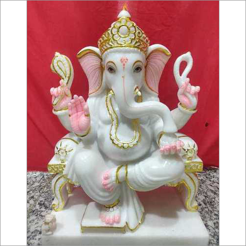 Lord Ganesha Marble Statue
