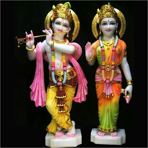 Lord Radha Krishna Marble Statue