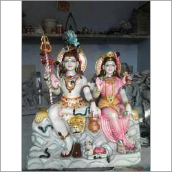 Marble Shiv Family Statue
