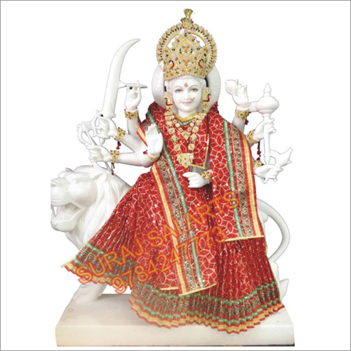 Durga Marble Statue