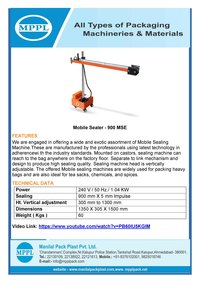 Mobile Sealing Machine