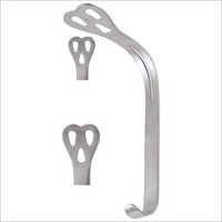 Weider Large Adult Tongue Cheek Retractor - Stainless Steel, 12cm Length, 4cm Width | Curved Blade, Comfortable Grip, Autoclavable