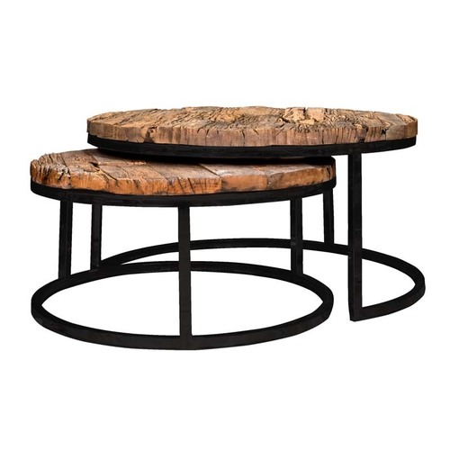 Sleeper Wood Round Coffee Table