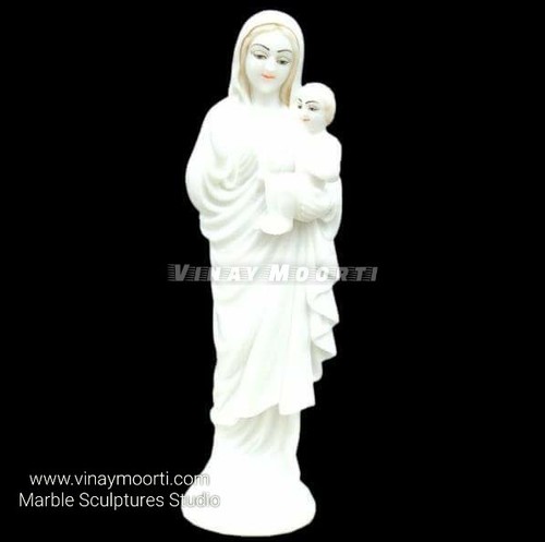 White Marble Garden Lady Statue