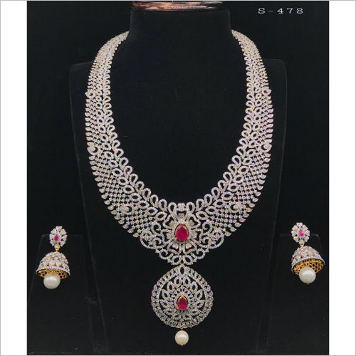 American Diamond Necklace Set