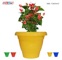Green Planter 3 - Color: Red