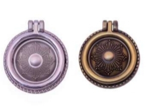 Cabinet Handles - Zinc Alloy, 50-60 mm Diameter | Antique Brass and Silver Finish, Screw Mounting, 1 Year Warranty, Ideal for Cabinet Doors and Drawers