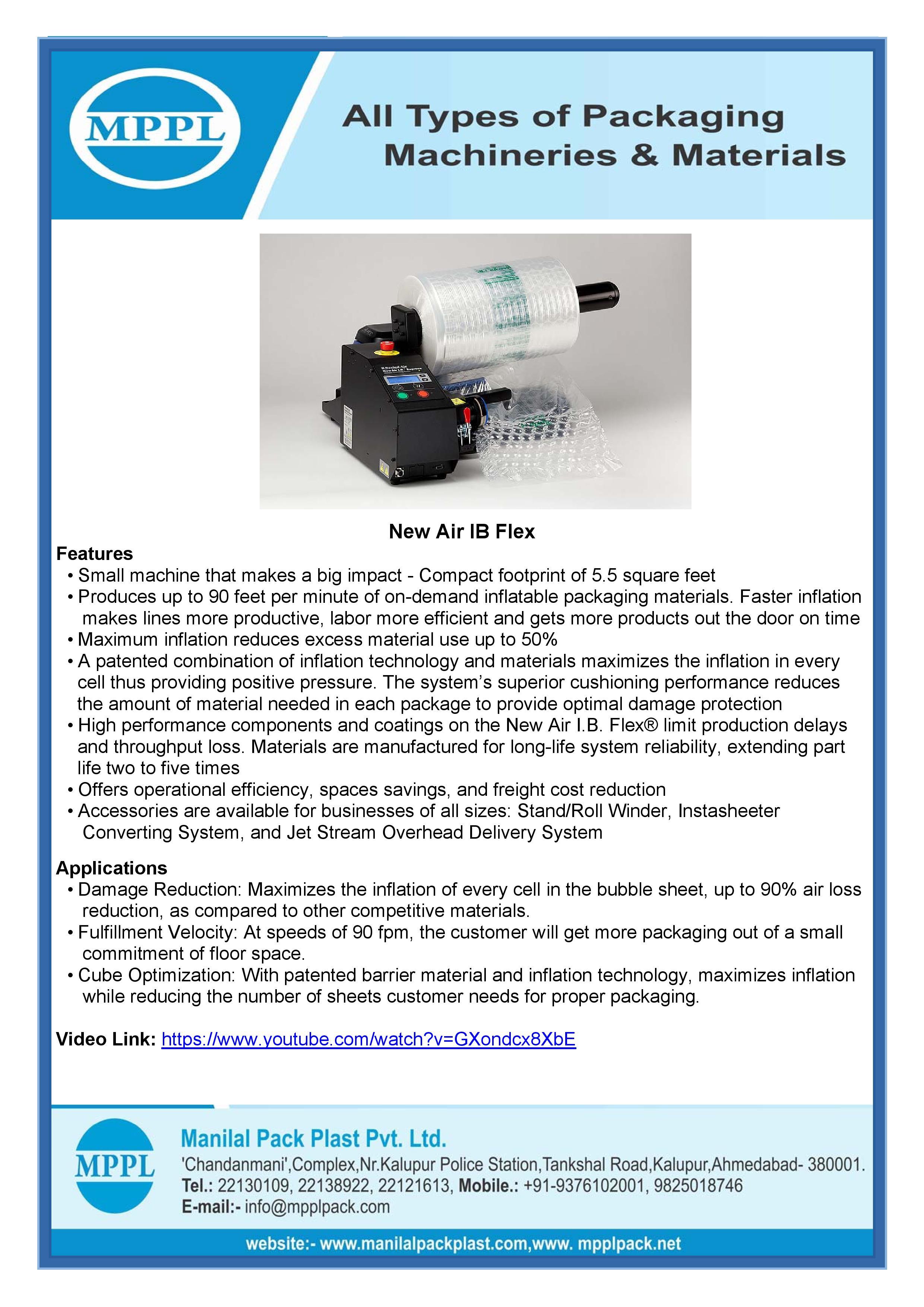 New Air IB Bubble Wrap Machine