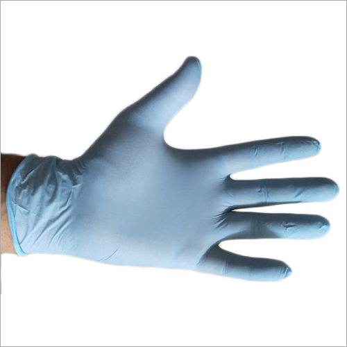 Blue Safety Gloves - Latex Medical Grade, Disposable Design | Sweat Absorbent Material, Ideal for Chemical Handling and Food Processing