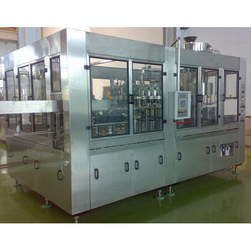 Silver Automatic Bottling Machines For Carbonated Drinks