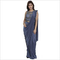 Designer Embroidery Drape Saree