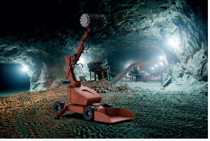 Remotely Operated Varaha Ore Loading/Dozing Vehicle For Mines