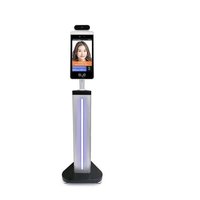 Face recognition temperature measuring device access control machine