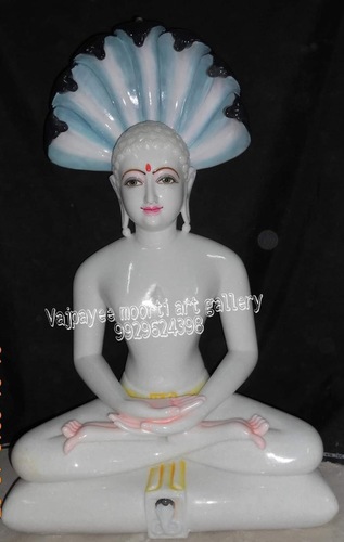 Indoor Marble Jain Mahaveer Swami Statue