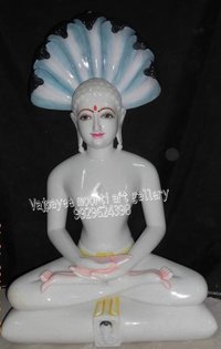 Marble Jain Mahaveer Swami Statue