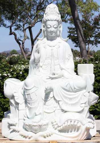 Stone Kuan Yin Statue