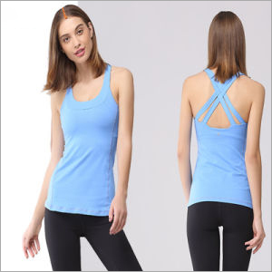 Ladies Tank Top - Cotton Blend, Available in Distinctive Sizes and Sky Blue Color | Ideal for Summer Outings, Plain Design, Fashionable Look