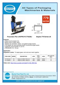 Pneumatic Plier JK XPRO-PL77922BJ