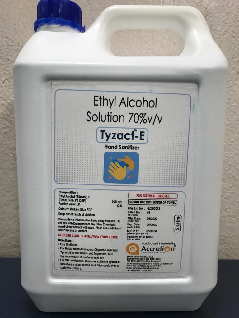 TYZACT-E (5 Liters) Hand Sanitizer
