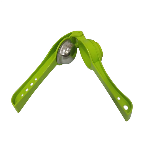Plastic Body Lemon Squeezer - Plastic Material, Green Color | Ergonomic Design, Effortless Juicing, Sturdy Grip for Easy Use